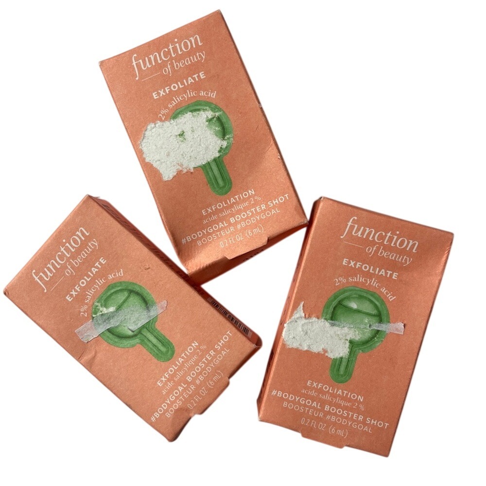 Function of Beauty Exfoliate Bodygoal Booster‎ Shot Set of 3